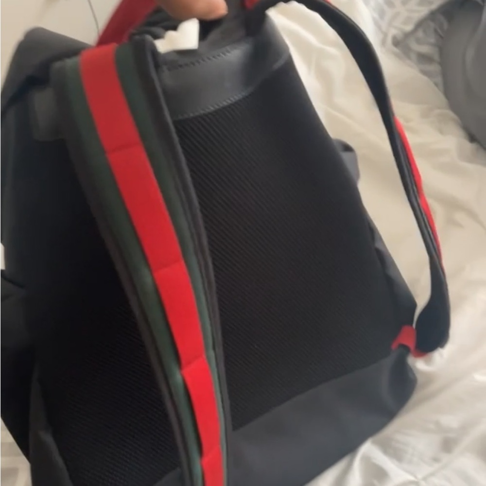 Gucci techno canvas backpack
